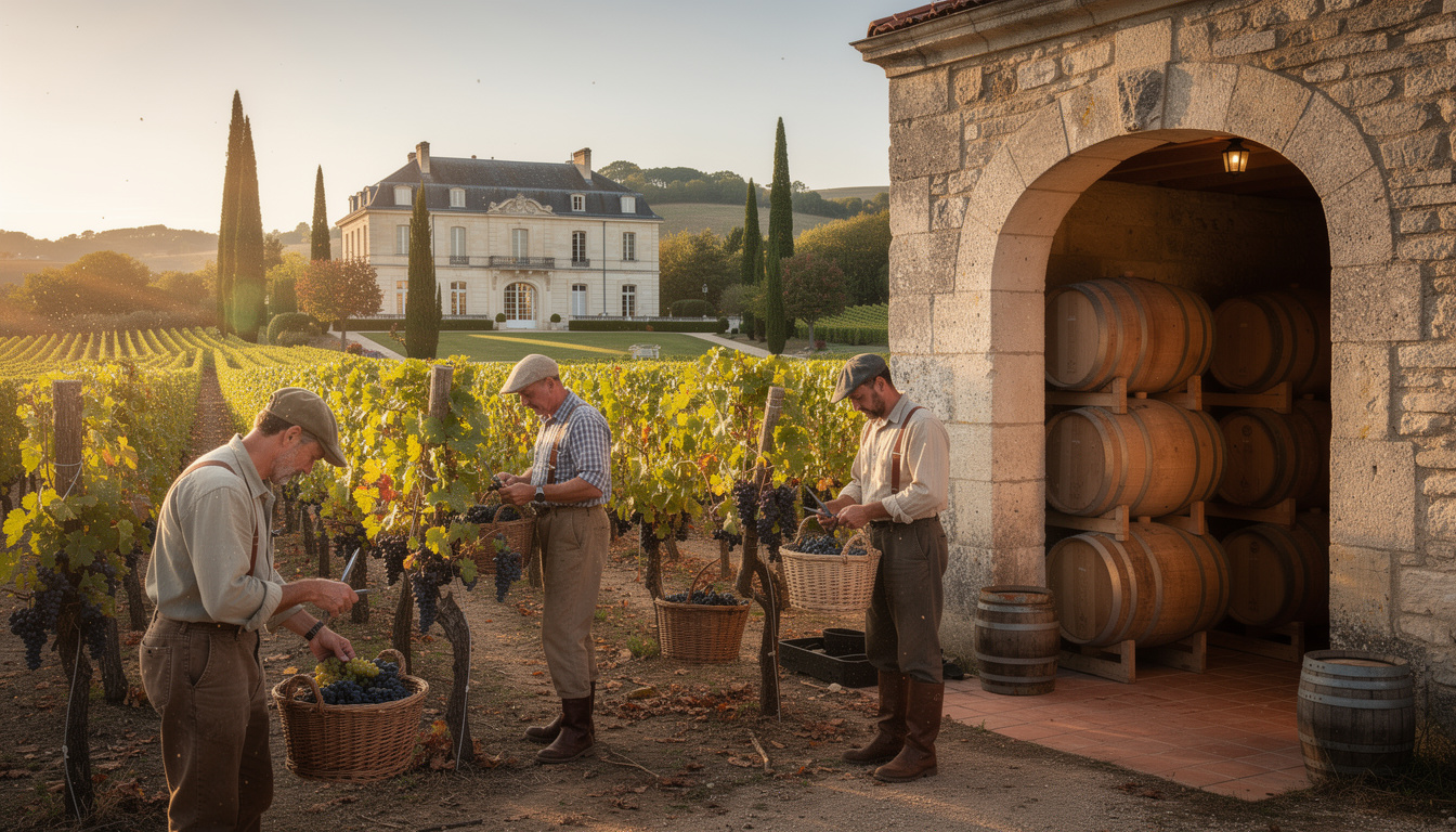 découvrez les secrets de fabrication des grands vins de bordeaux, de la vigne à la bouteille, et apprenez les techniques traditionnelles qui font leur renommée mondiale.