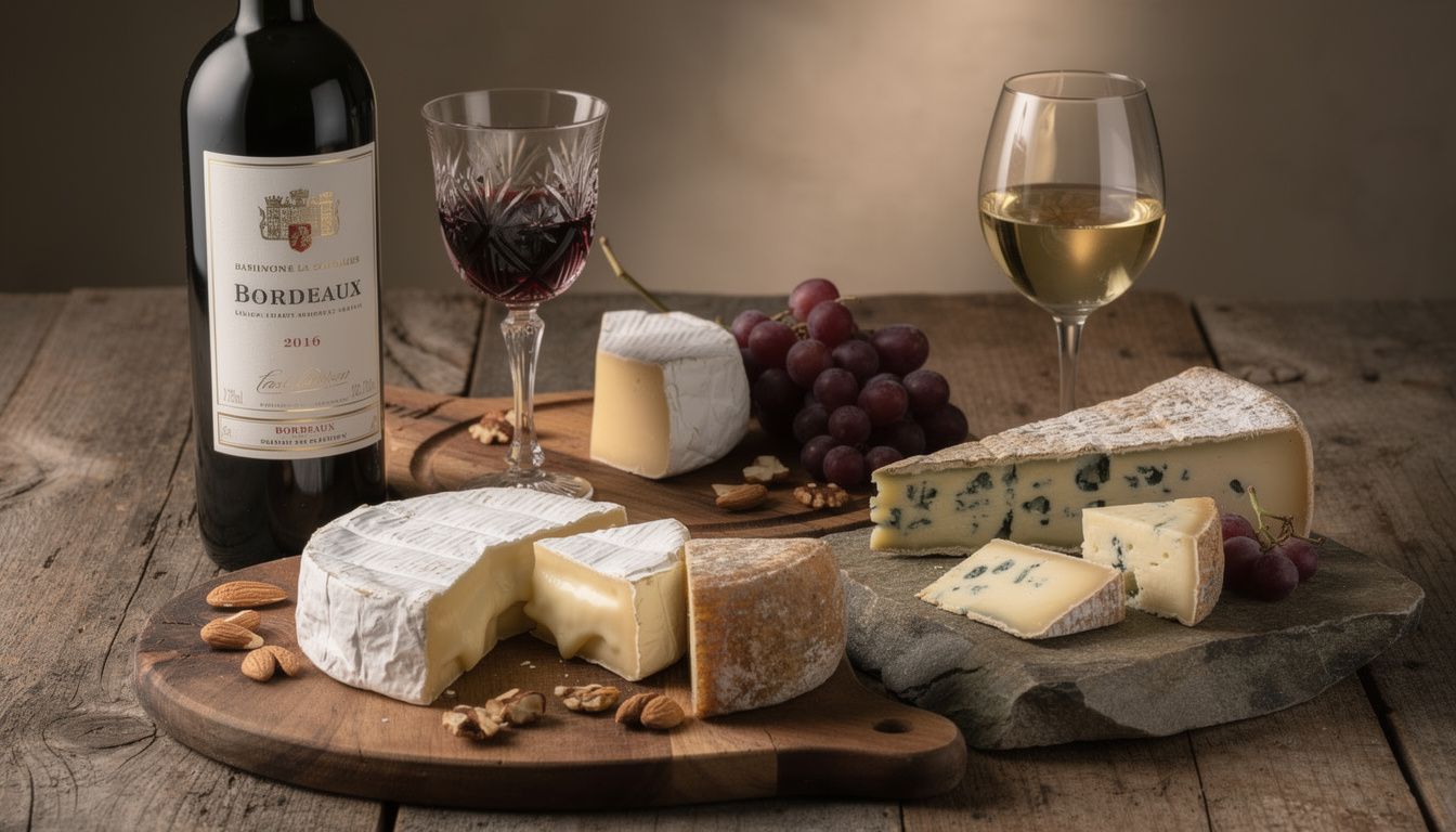 découvrez notre sélection des meilleurs vins de bordeaux pour sublimer vos plateaux de fromages et ravir vos papilles.